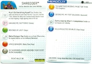 Powers and Abilities card