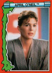 April O’Neil 1991 trading card