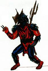 Shredder figure concept art by John Handy.