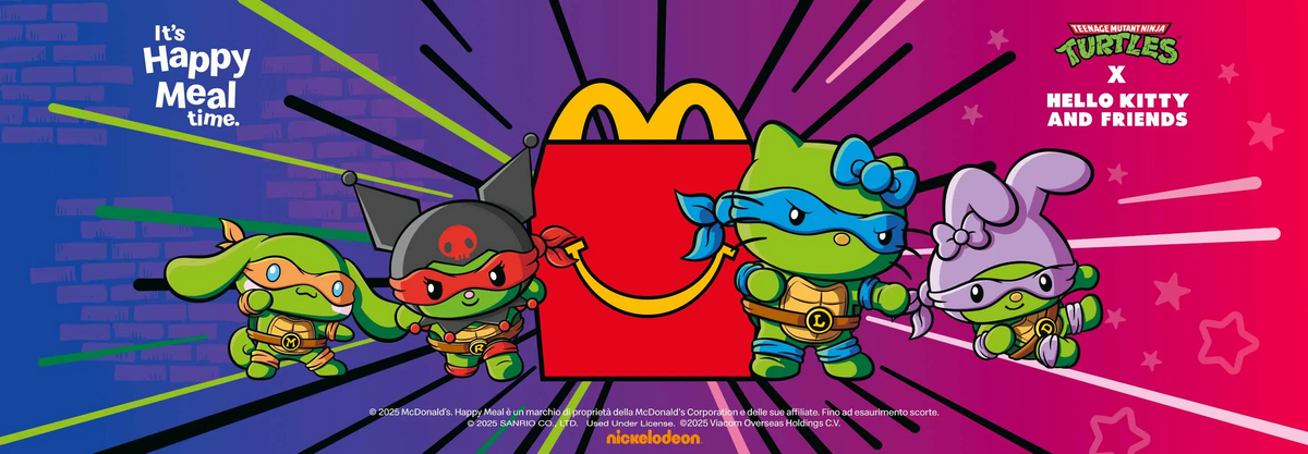 マクドナルド｜マレーシア限定 TMNT×サンリオコラボ（第1弾・第2弾 計4種） Teenage Mutant Ninja Turtles x Hello Kitty and Friends (toys
