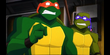 2003 Donatello and Raphael in Party Wagon