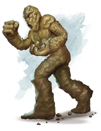 Darstellung eines Lehmgolems aus dem Rollenspielsystem Dungeons & Dragons (5