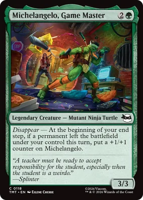 Michelangelo, Game Master (C0118) | TMNTPedia | Fandom Michelangelo, Game Master (C0118) | TMNTPedia | Fandom
