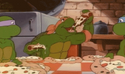 Michaelangelo after he is allowed to "crave pizza once again".