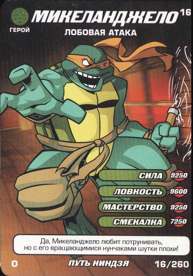 Michelangelo (Batman vs. TMNT), TMNTPedia