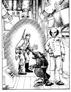 Artwork of Feral and Igor in Transdimensional Teenage Mutant Ninja Turtles.