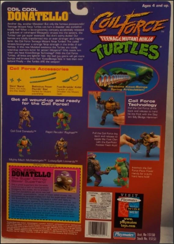 ニンジャタートルズ　Coil Cool Donatello Coil Cool Donatello - TMNT Vintage