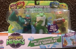 Half-Shell Heroes Raph Leatherhead Mikey Bath Squirters 2015 release