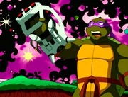 The gravity equalizer that Kirby drew appears on Don's hand