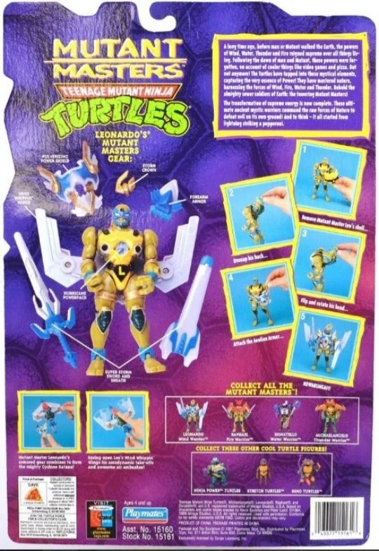 タートルズ　TMNT Warrior Winged Leonardo Warrior Winged Leonardo (1995 action figure) | TMNTPedia | Fandom