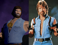 Chuck Norris homage Various episodes