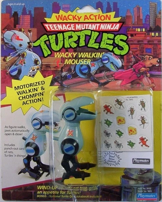 値引き中　タートルズ　Wacky Walkin' Mouser Wacky Walkin' Mouser (1989 action figure) | TMNTPedia | Fandom