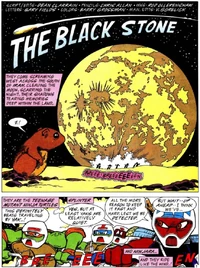 The Turtles, Ninjara and Splinter riding motorcycles across Iran.