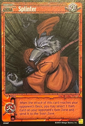 Splinter 2004 trading card