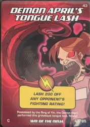 Demon April's Tongue Lash Way of the Ninja