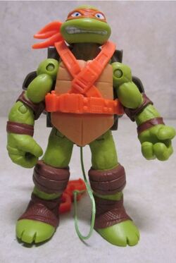 Teenage Mutant Ninja Turtles 2012 Viacom, TMNT 2012 Mikey Figure, With 2  Weapons