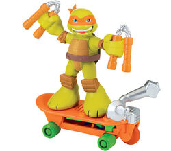 Half-Shell Heroes Mikey with Skateboard (2014 action figure