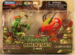 Mini-Mutants Paleo Patrol Michelangelo vs. Chomper Bug 2008 release