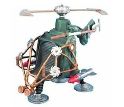 TMNT Turtles 2003 TURTLE POGO COPTER Vehicle 100% Complete with Box! a