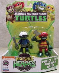 Half-Shell Heroes Police Leo & Fireman Raph 2017 release