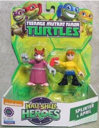 Half-Shell Heroes Splinter and April 2016 release