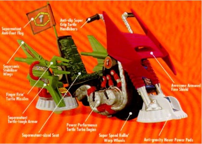 タートルズ　TMNT Super Mutants CYCLONE CYCLE 1995 Teenage Mutant Ninja Turtles Super Mutants Cyclone
