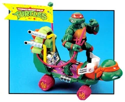 Teenage Mutant Ninja Turtles: Mutant Mayhem Leonardo on a