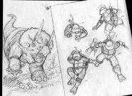 TMNT TIME 1 sketches