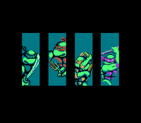 TMNT NES All Four Turtles Intro