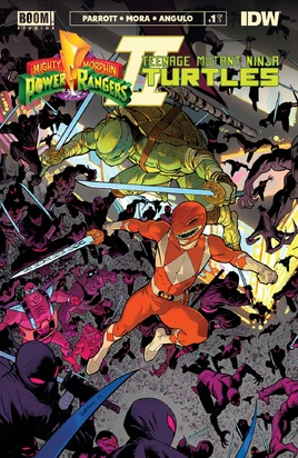 MMPR-TMNT II 01 A cover