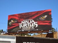 Ninja Turtles Rafael mask billboard