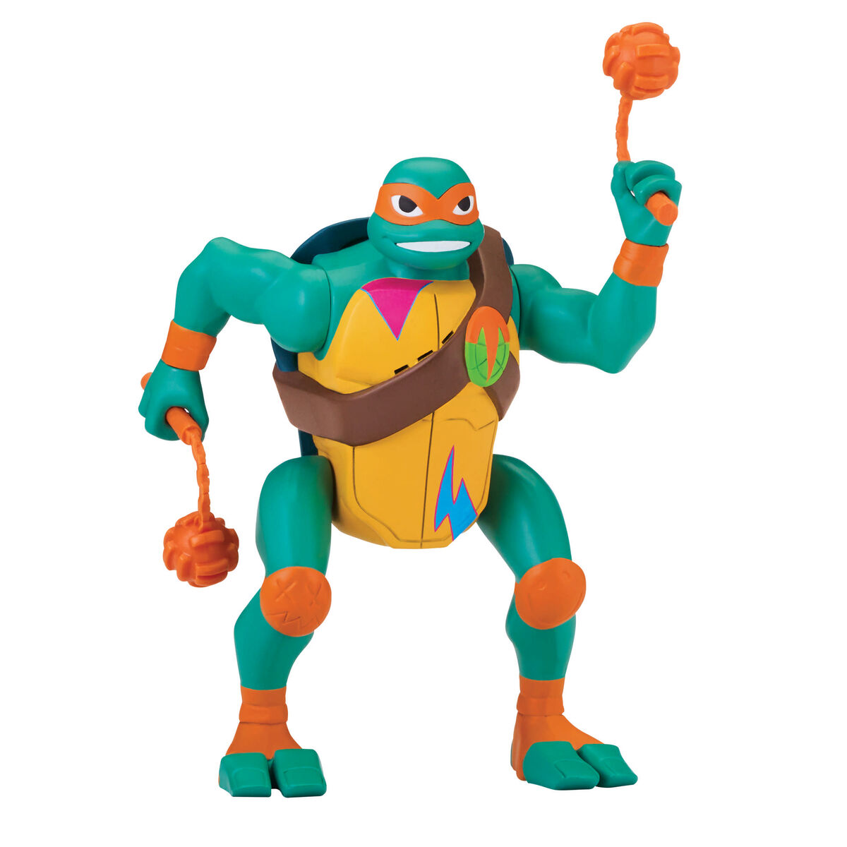 Teenage Mutant Ninja Turtles: Mutant Mayhem 5.5 Leonardo Deluxe Ninja Shouts Figure by Playmates Toys