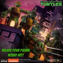 One:12 Teenage Mutant Ninja Turtles Deluxe Boxed Set List of Mezco action figures