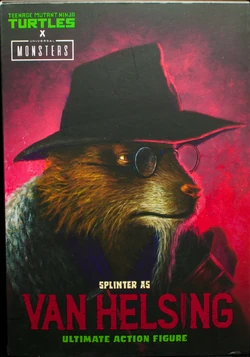 Figura Action Master Splinter Van Helsing 18cm – Crossover Tartarughe Ninja E Universal Monsters, Collezionabile Con Accessori