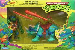 Cave Turtle Leo and his Dingy Dino (1992 action figure