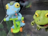 Mutant Tots Genghis Frog & Mondo Gecko (unreleased action figures)