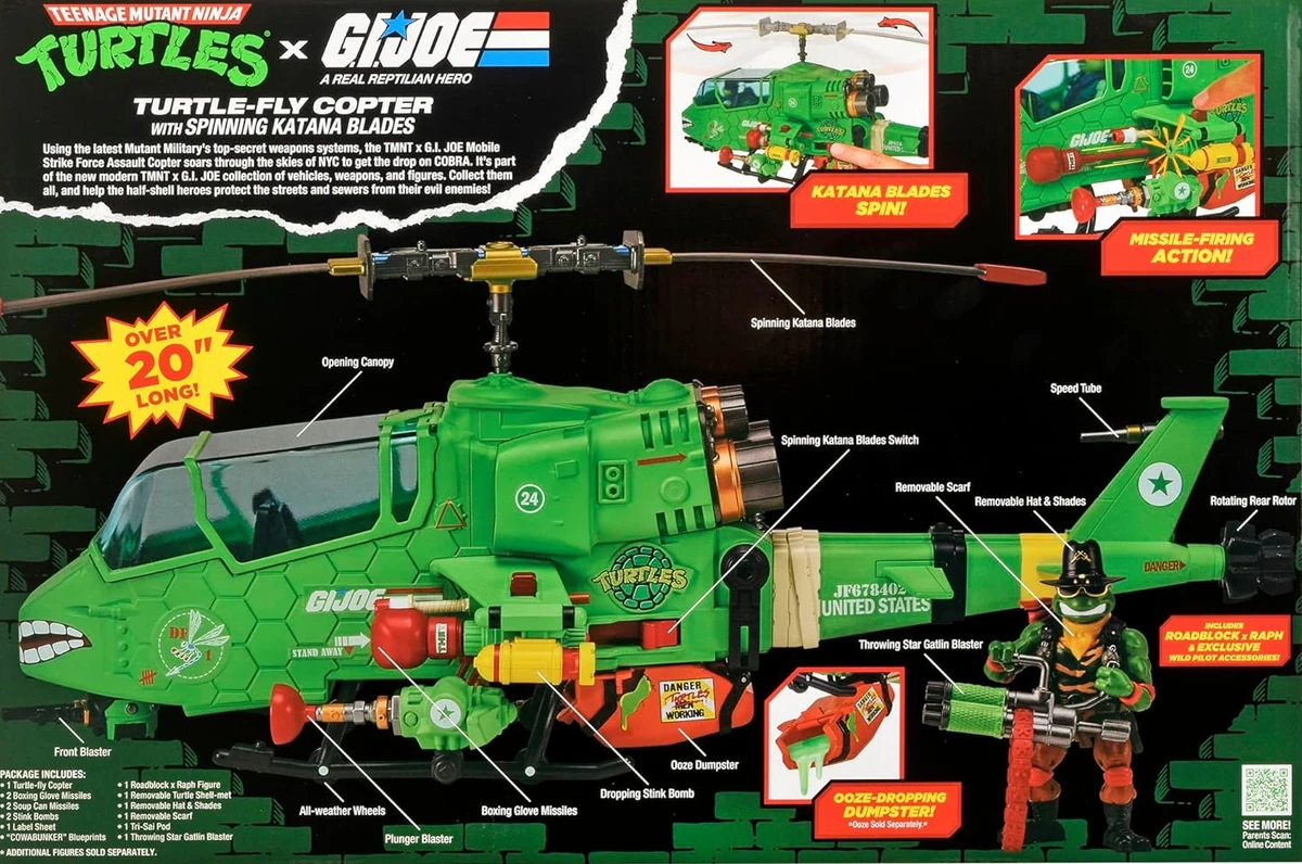 Turtle-Fly Copter with Roadblock x Raph (2026 toy) | TMNTPedia