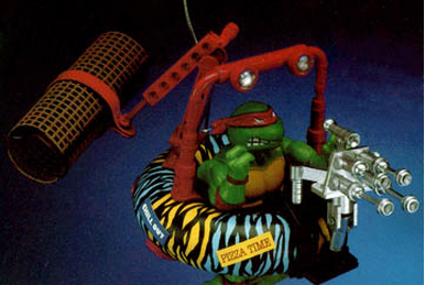 Scuba Divin' Raph with Psych Out Spin Out Scuba Tube (1994