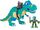 Half-Shell Heroes T-Rex with Leo (2016 action figure)