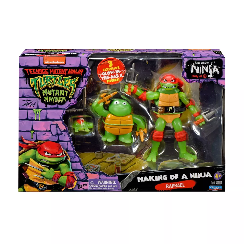 Teenage Mutant Ninja Turtles: Mutant Mayhem Turtle Tots Raph & Mikey Action  Figure Set - 2pk