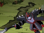 Oroku Saki in his armor