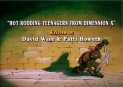Hot Rodding Teenagers From Dimension X Title Card