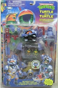 TMNT Mini Mutant Michelangelo Cyber Command Turtle In A Turtle 1995