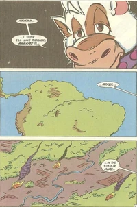 Cudley on his way to drop the Turtles off in Acre.