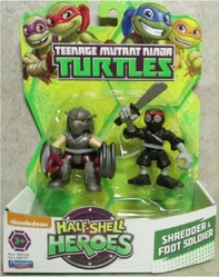 Half-Shell Heroes Foot Soldier and Shredder Half-Shell Heroes