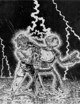 Wie aus heiterem Himmel ...