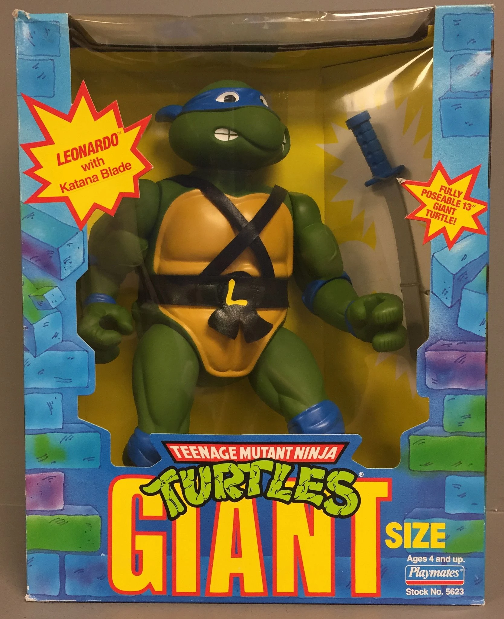 Giant Turtles Leonardo (1990 action figure) | TMNTPedia | Fandom
