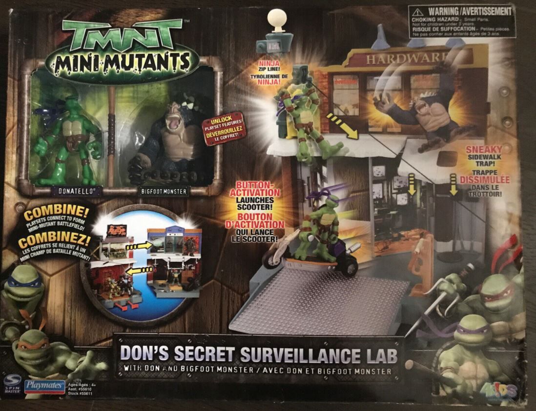 Mini Mutants Don S Secret Surveillance Lab With Don Bigfoot 08 Mini Figures Tmntpedia Fandom