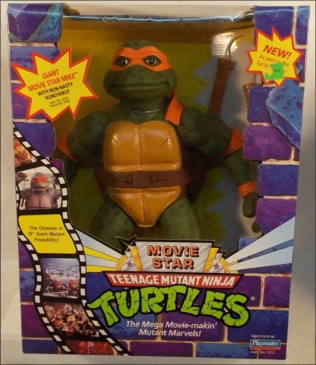 Teenage Mutant Ninja Turtles Movie Star Michelangelo Action Figure (Limited  Edition)