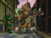 Raphael and Traximus interrogate